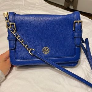 Tory Burch crossbody / clutch blue